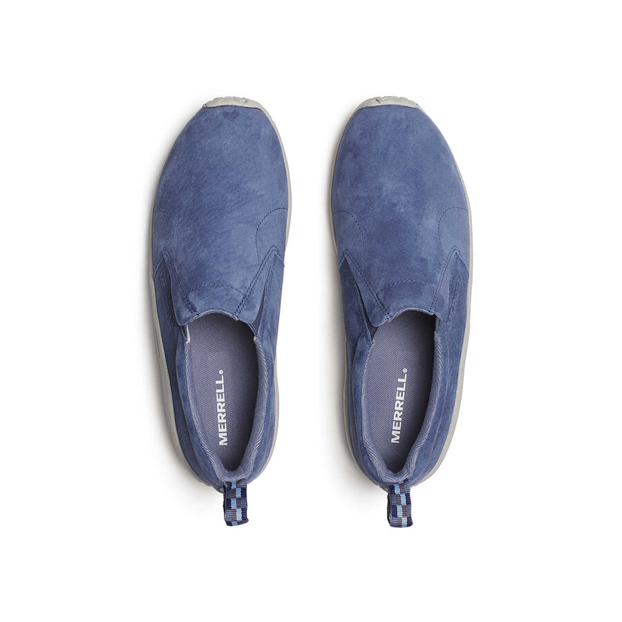 męskie półbuty jungle moc casual slip ons indigo