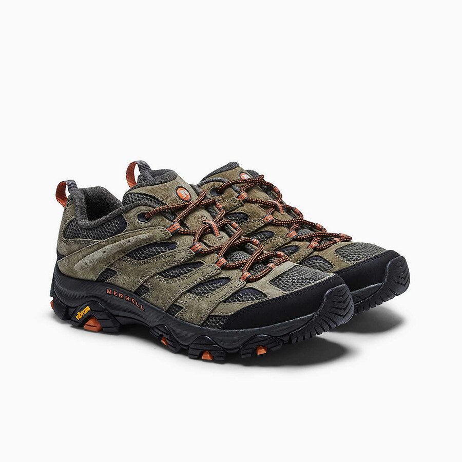 męskie buty trekkingowe moab 3 w kolorze oliwkowym