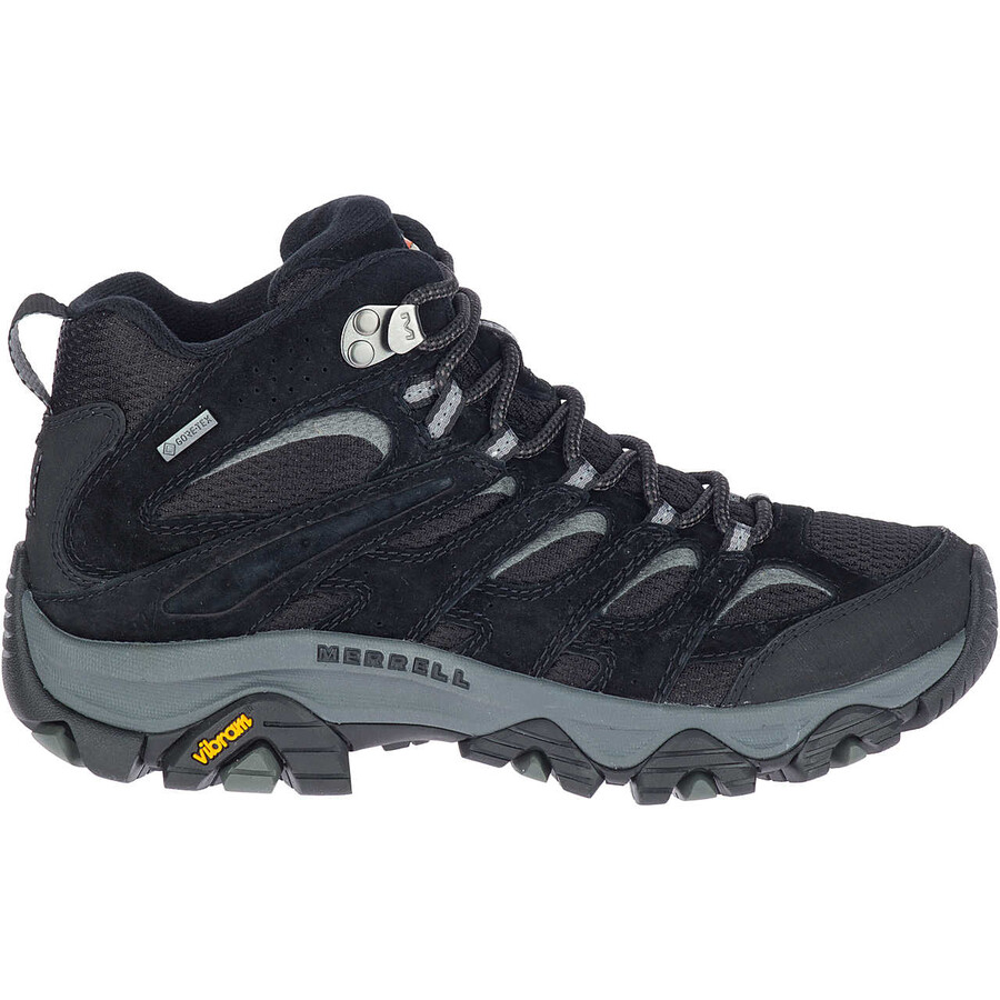 damskie buty trekkingowe moab 3 mid gore-tex w kolorze czarno-szarym
