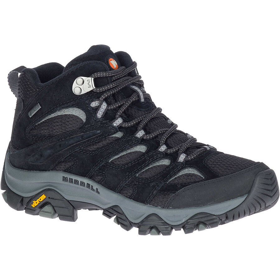 damskie buty trekkingowe moab 3 mid gore-tex w kolorze czarno-szarym