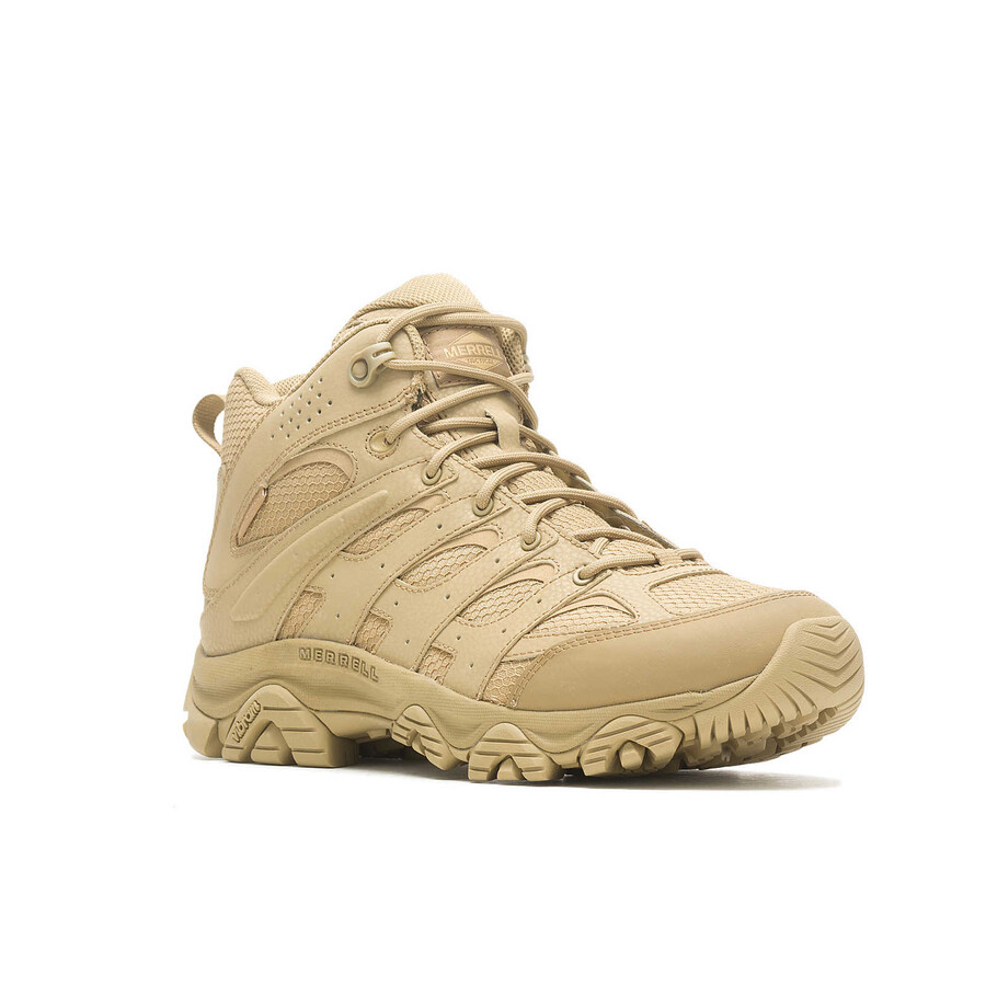 męskie buty taktyczne wodoodporne moab 3 mid w kolorze dark coyote
