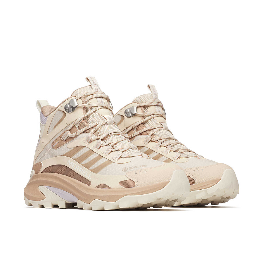 damskie buty moab speed 2 mid gore-tex o szerokiej szerokości w kolorze nougat