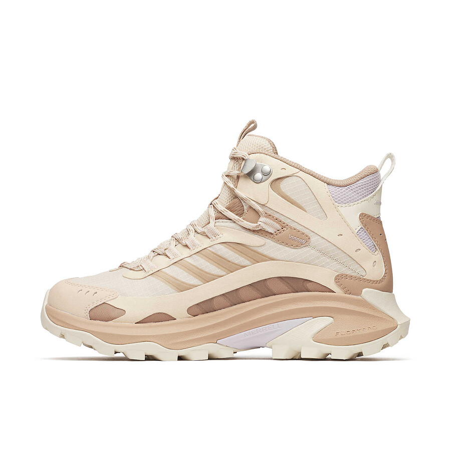 damskie buty moab speed 2 mid gore-tex o szerokiej szerokości w kolorze nougat