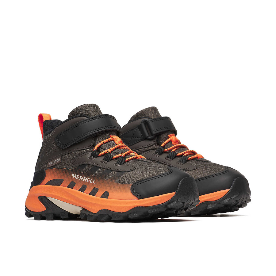 wodoodporne buty big kid moab speed mid 2 ac w kolorze bk gunsmokeorange