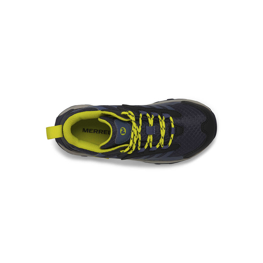 dziecięce - moab speed 2 mid wodoodporne - athletics bk granatoweostrzegawcze