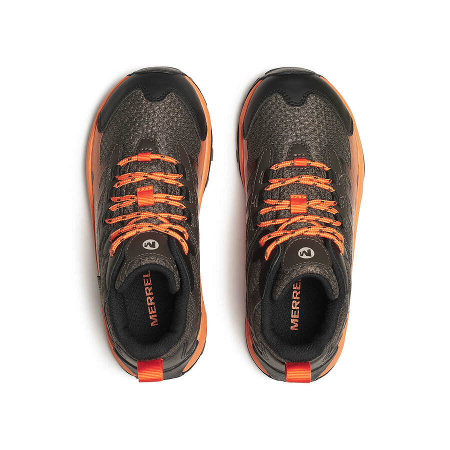 dziecięce - moab speed 2 mid wodoodporne - athletics bk gunsmokepomarańczowe