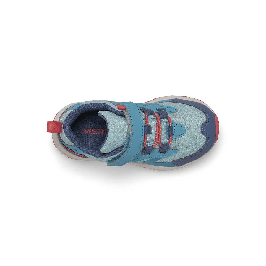 moab speed 2 low ac jr. wodoodporne buty turkusowo-koralowe