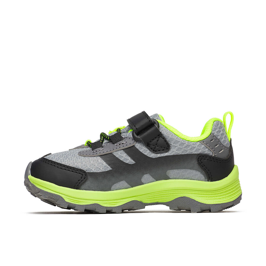 wodoodporne buty moab speed 2 low ac jr. szaro-czarno-cytronowe