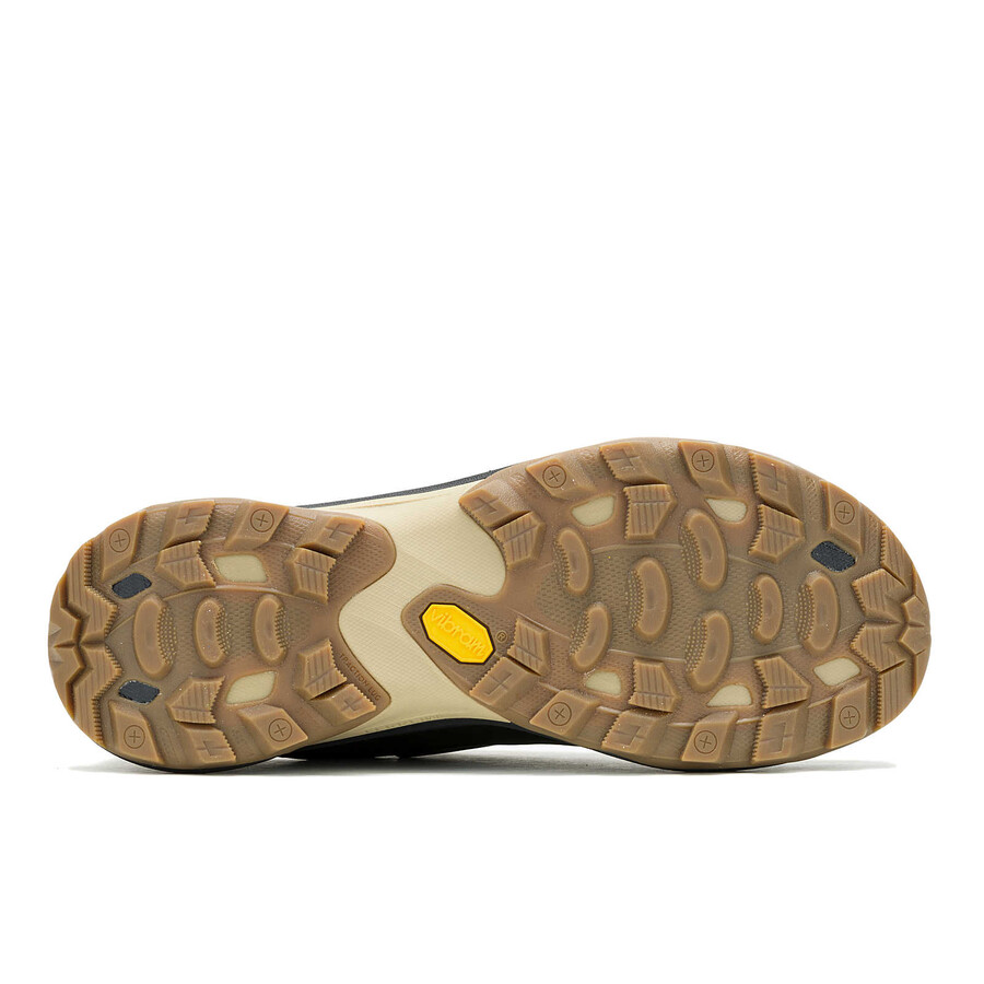 męskie wodoodporne buty trekkingowe moab speed 2 leather w kolorze czarnym