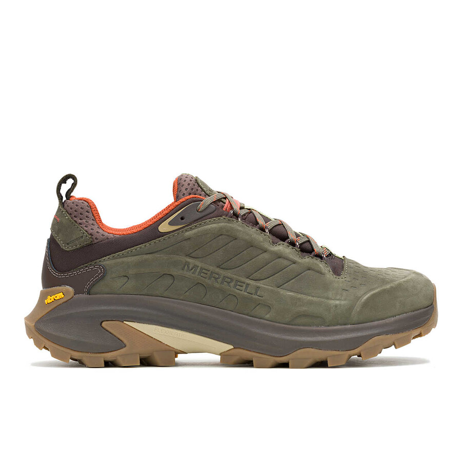 męskie wodoodporne buty trekkingowe moab speed 2 leather olive