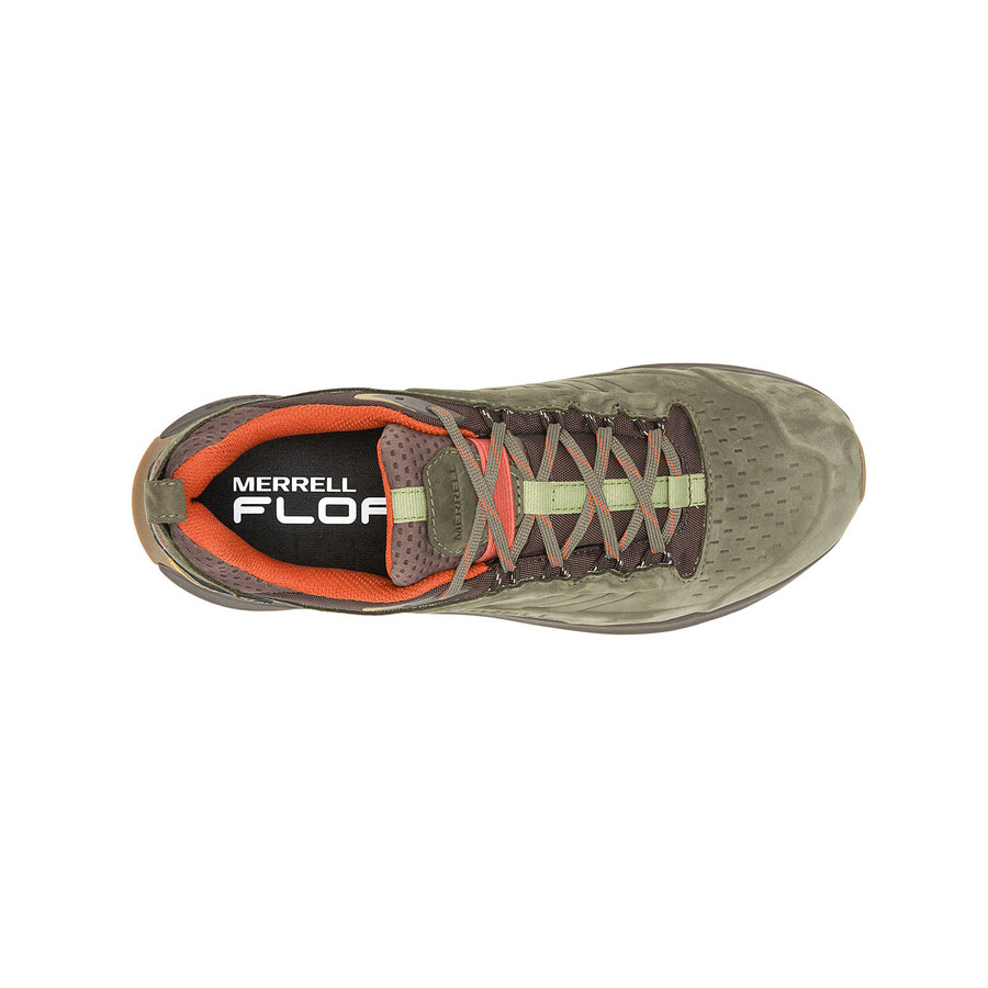 męskie wodoodporne buty trekkingowe moab speed 2 leather olive