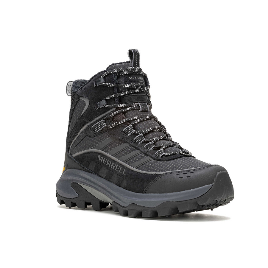 damskie zimowe buty trekkingowe moab speed 2 thermo mid waterproof w kolorze czarnym