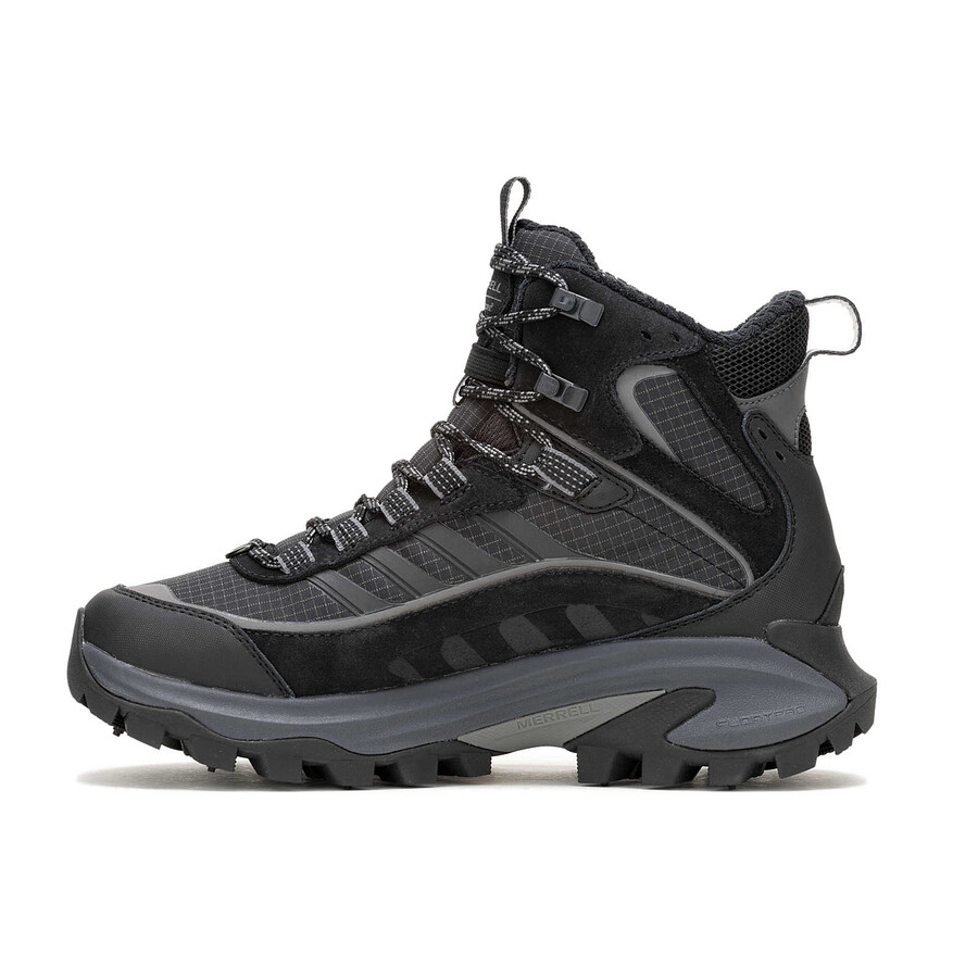 damskie zimowe buty trekkingowe moab speed 2 thermo mid waterproof w kolorze czarnym