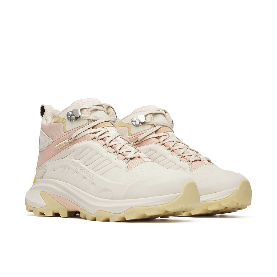 damskie buty trekkingowe moab speed 2 leather mid wp w kolorze skorupki jajka