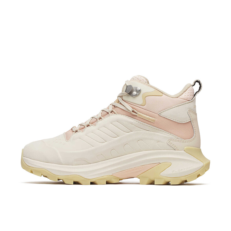 damskie buty trekkingowe moab speed 2 leather mid wp w kolorze skorupki jajka