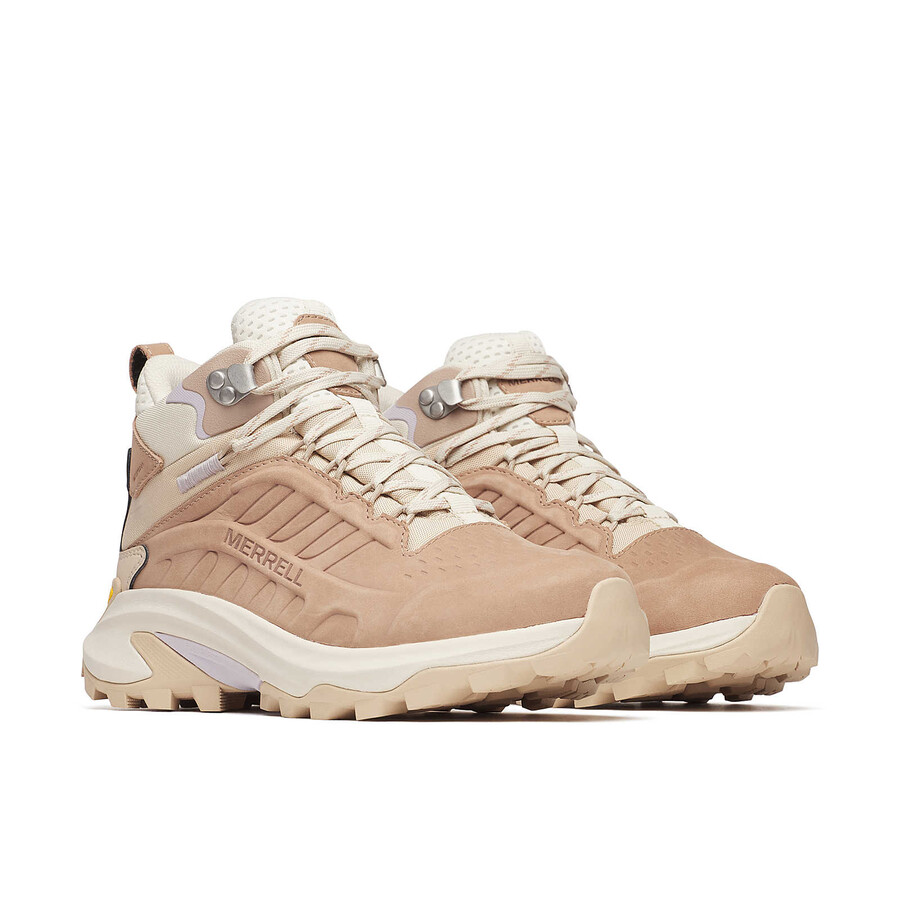 damskie buty trekkingowe moab speed 2 leather mid wp w kolorze orzechowym
