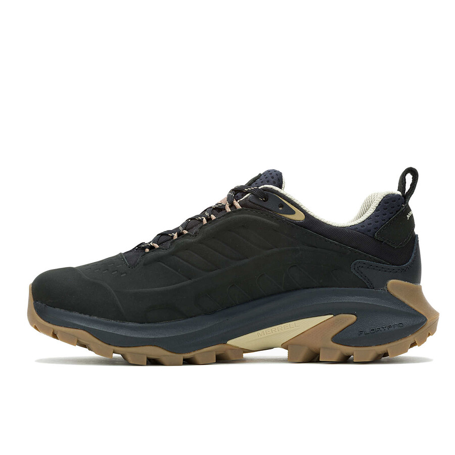 moab speed 2 skórzane wodoodporne buty trekkingowe czarne