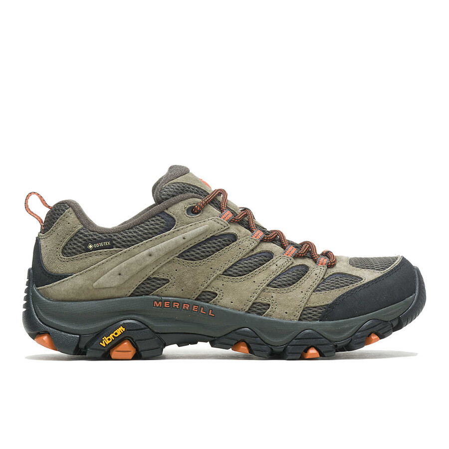 męskie buty trekkingowe moab 3 gore-tex o szerokiej szerokości oliwkowe