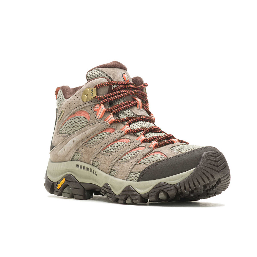 kobiety - moab 3 mid wodoodporne szerokie - buty z bungee cord