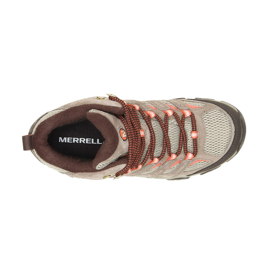 kobiety - moab 3 mid wodoodporne szerokie - buty z bungee cord