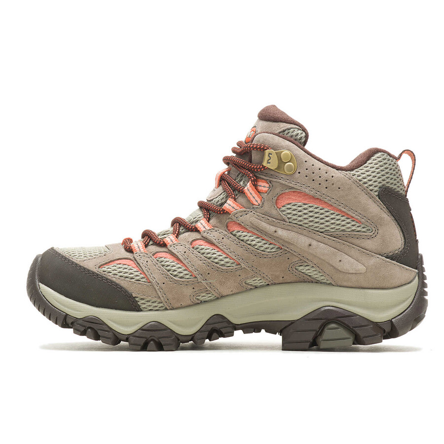 kobiety - moab 3 mid wodoodporne szerokie - buty z bungee cord