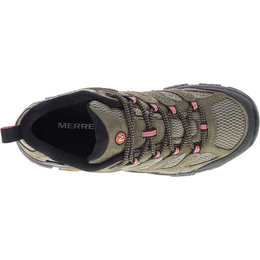damskie buty trekkingowe moab 3 gore-tex w kolorze oliwkowym