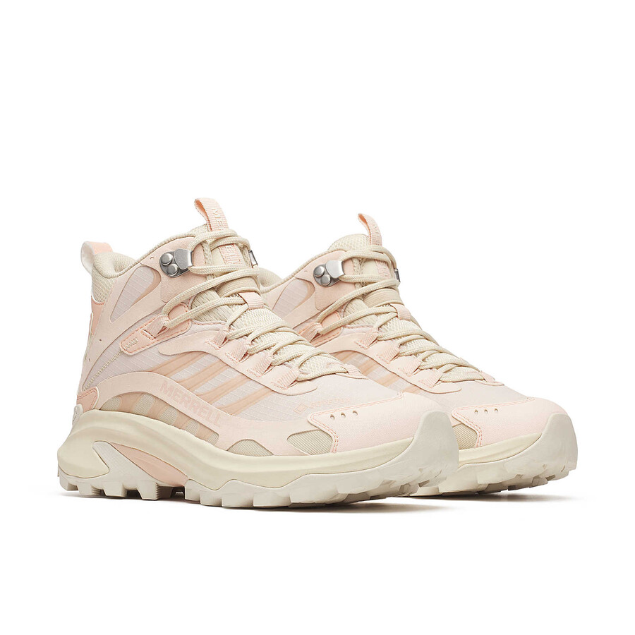 damskie buty trekkingowe moab speed 2 mid gore-tex w kolorze różowej soli