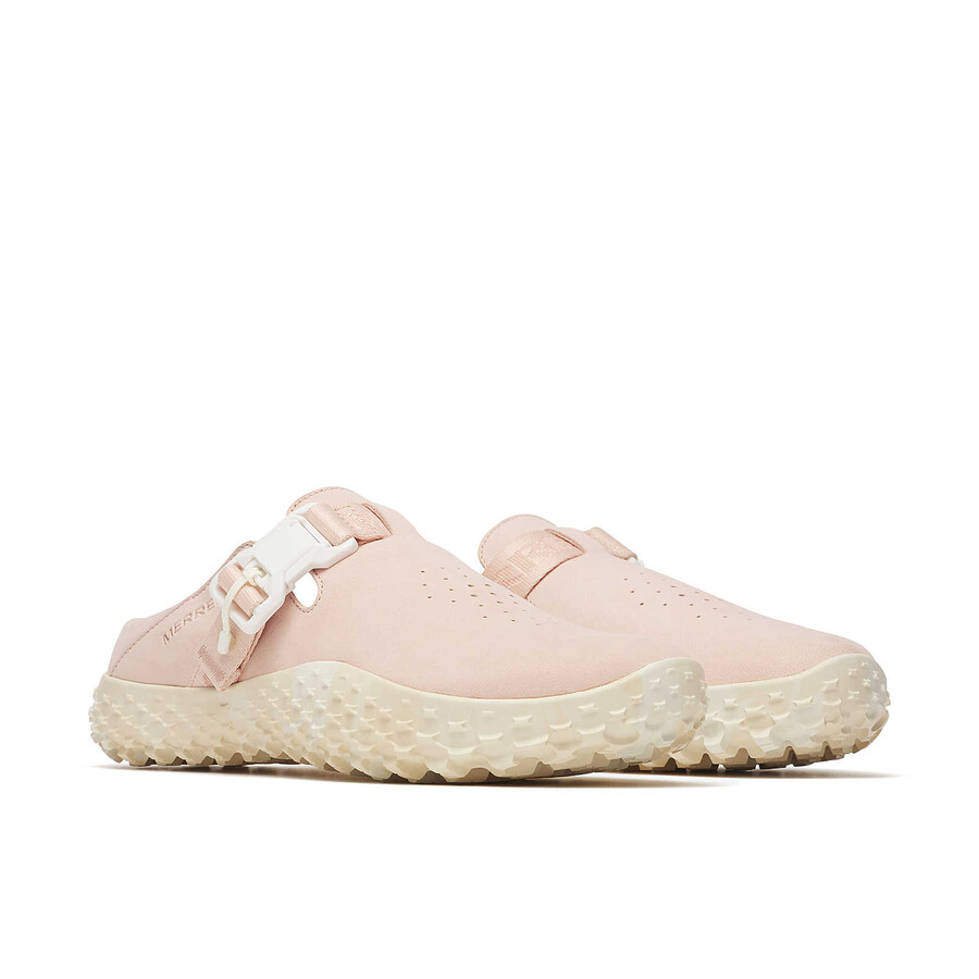 kobiety - wrapt slide nubuck - buty pink salt