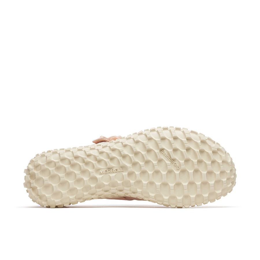 kobiety - obuwie z nubuku z zapięciem na sprzączkę - różowa sól