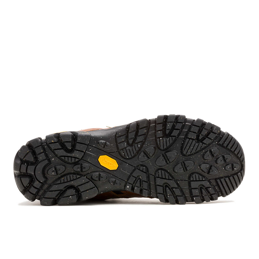 męskie - moab 3 luxe leather mid waterproof - buty czarnebrązowe