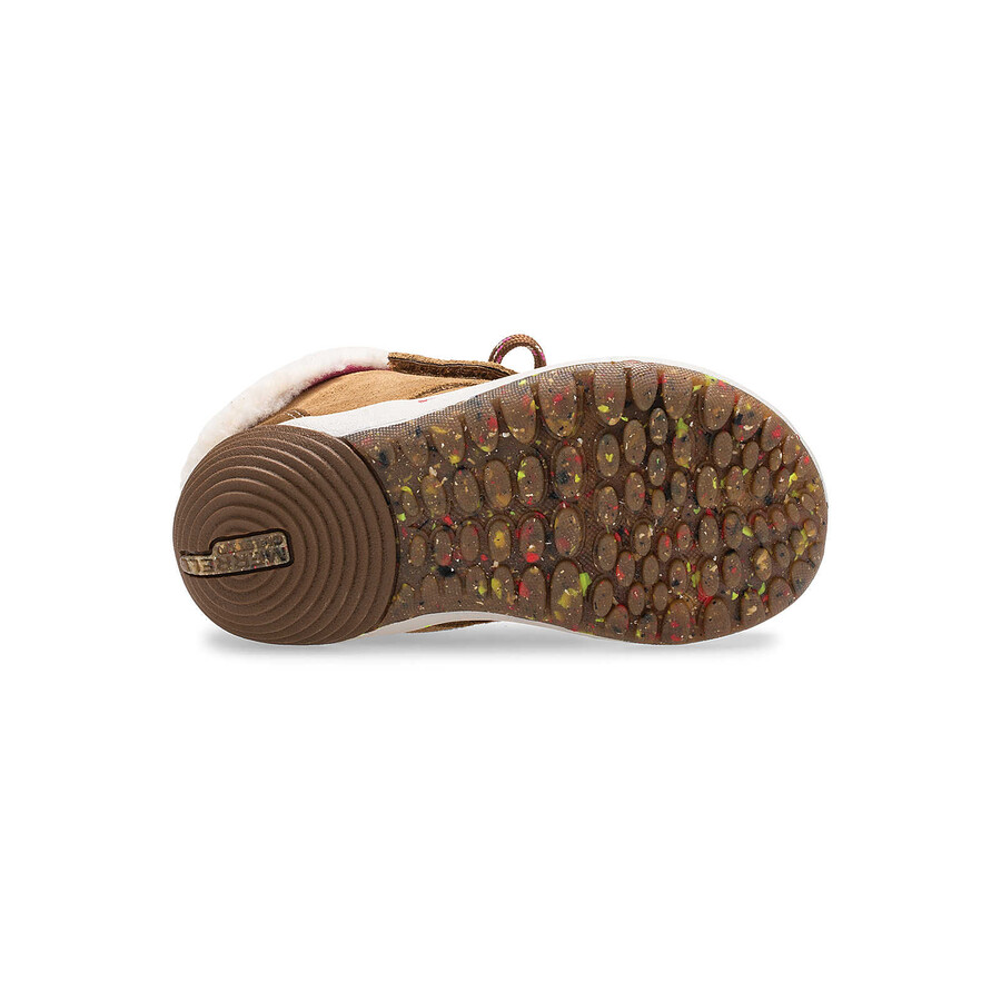 little kid - buty bare steps cocoa jr. - kasztanowe zamszowe