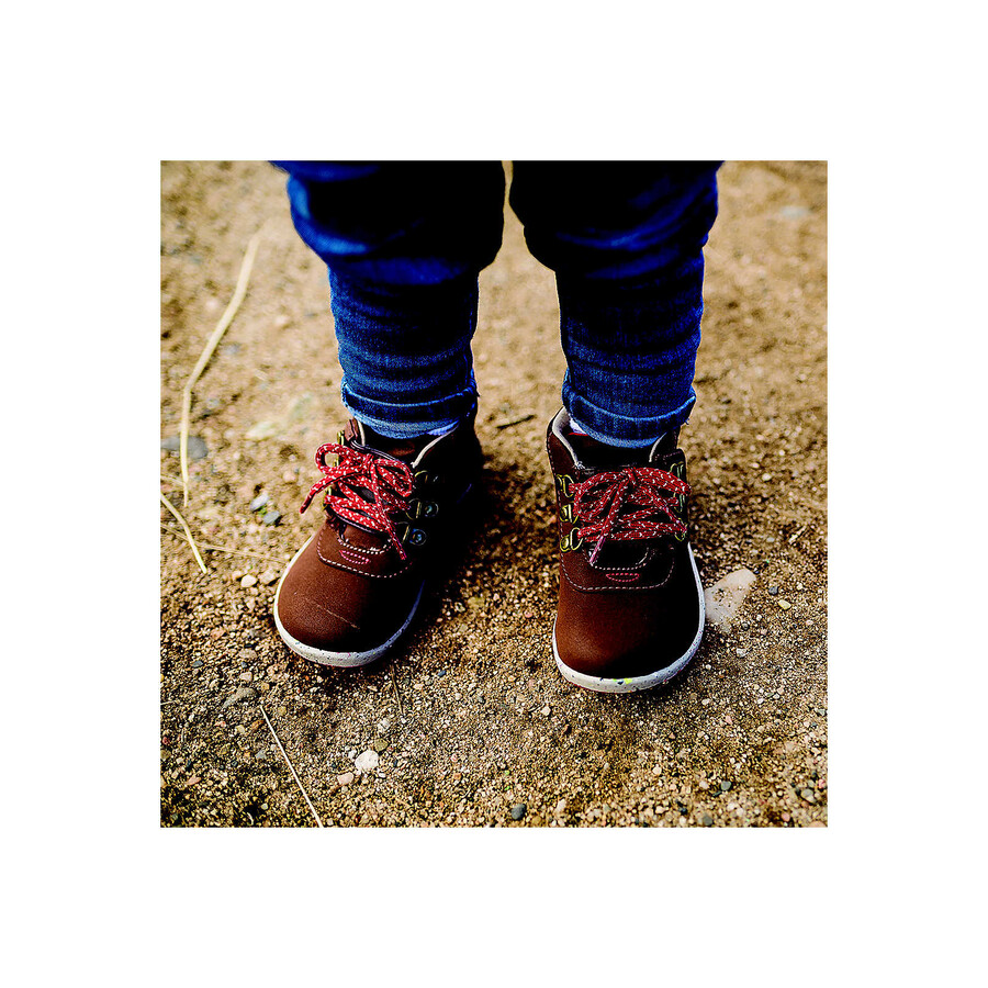 little kid - bare steps boots 2.0 - brązowe buty zamszowe