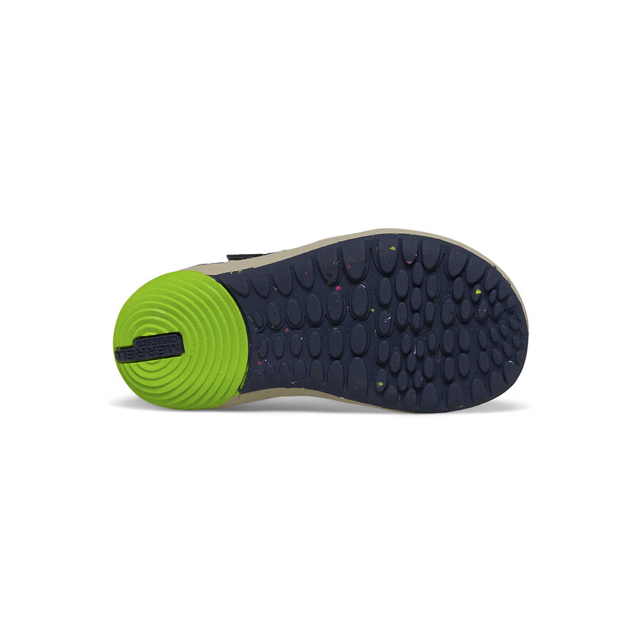 małe dziecko - buty sportowe bare steps a83 - buty lk granatowo-zielone
