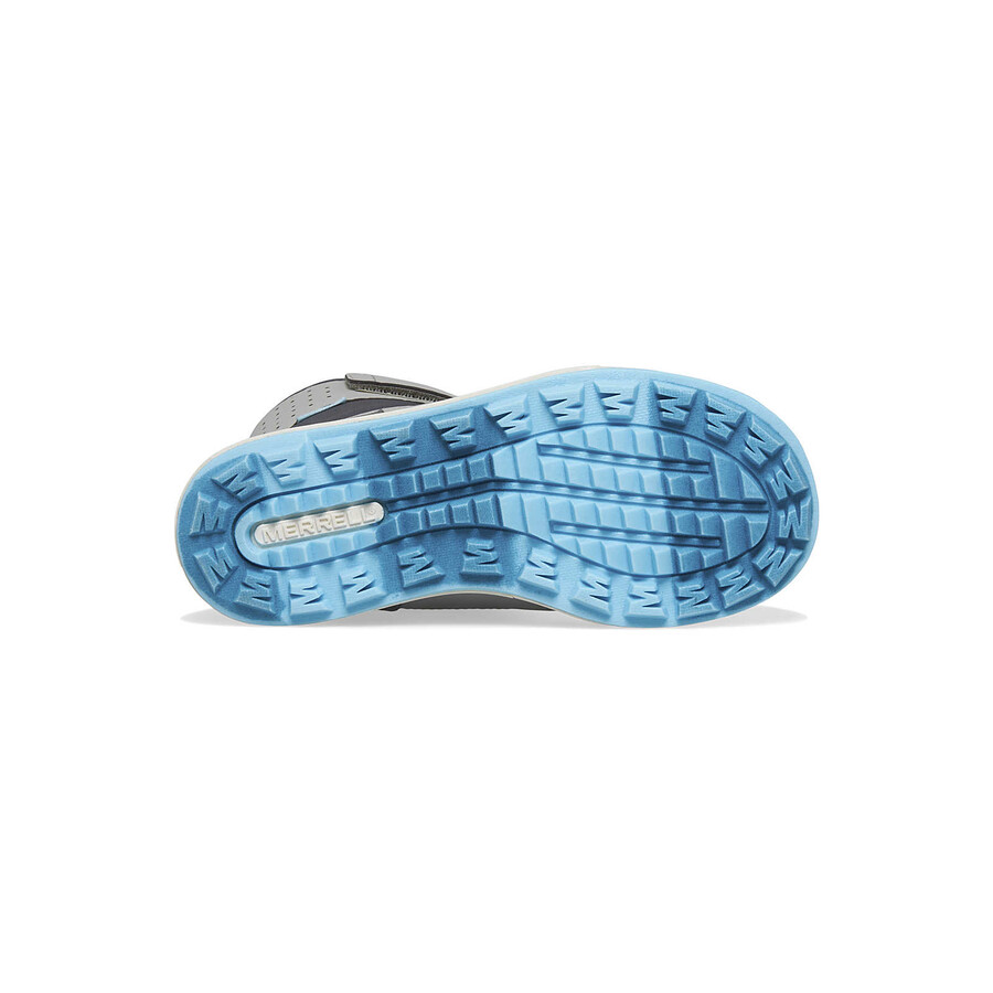 big kid - wodoodporne buty snow storm 3.0 - buty szaro-turkusowe