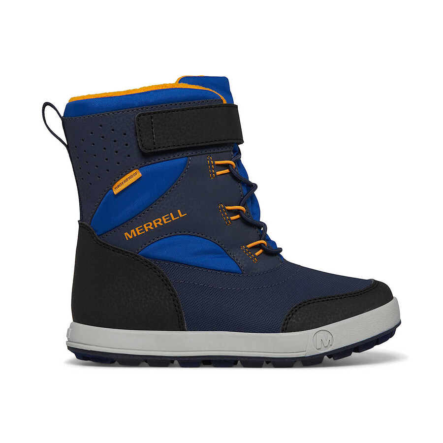 big kid - wodoodporne buty snow storm 3.0 - buty w kolorze niebieskimczarnympomarańczowym