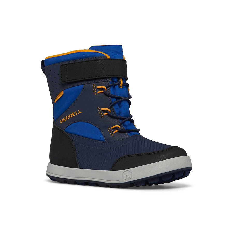big kid - wodoodporne buty snow storm 3.0 - buty w kolorze niebieskimczarnympomarańczowym