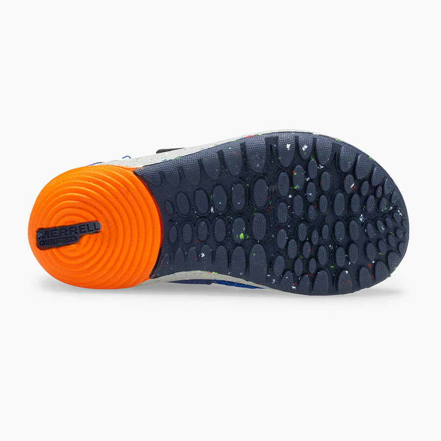 małe dziecko - buty do wody bare steps h2o - buty lk niebieskiepomarańczowe