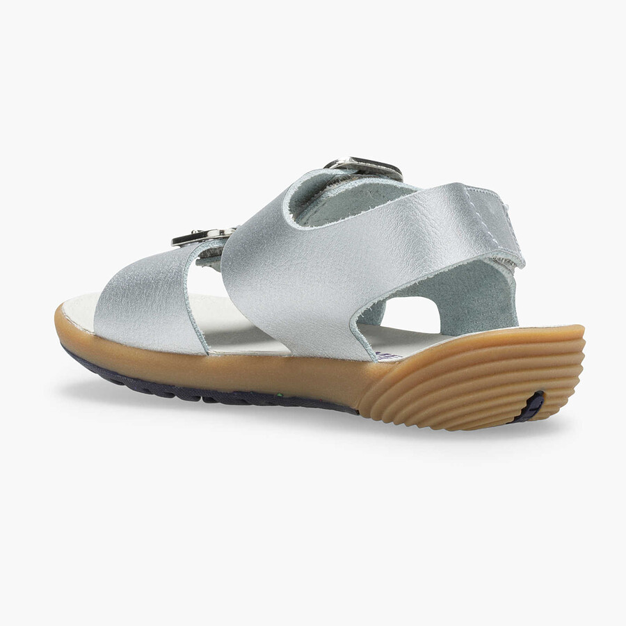 małe dziecko - sandały bare steps - buty do wody srebrne