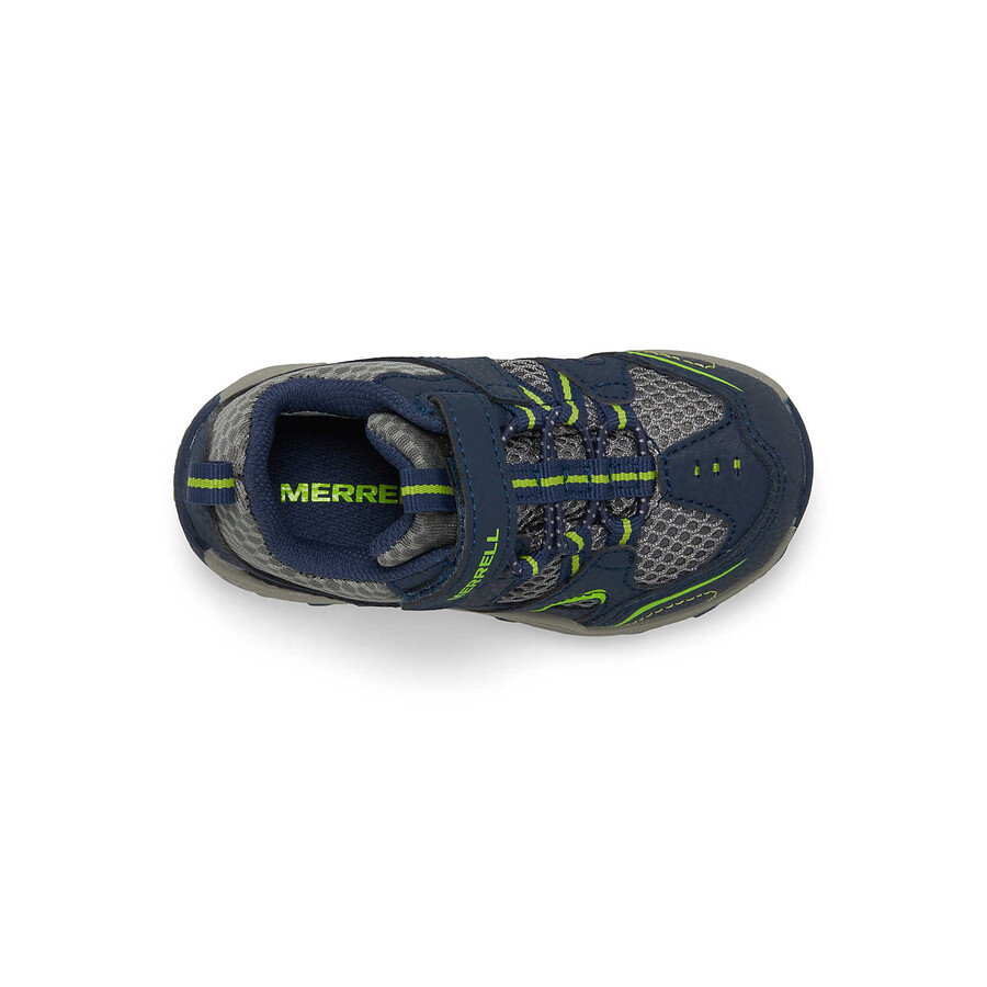mały dzieciak - buty trail chaser jr. - athletics lk granatowo-zielone