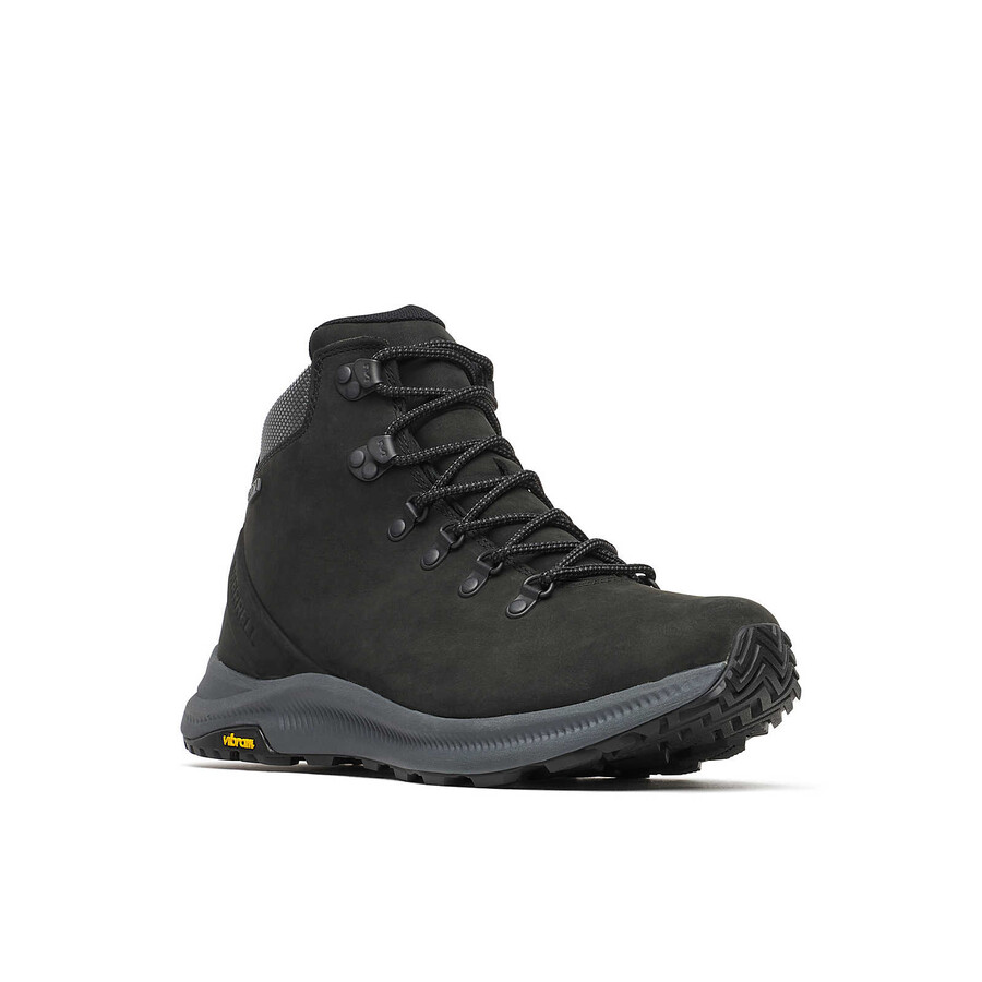 męskie wodoodporne buty trekkingowe ontario mid w kolorze czarnym