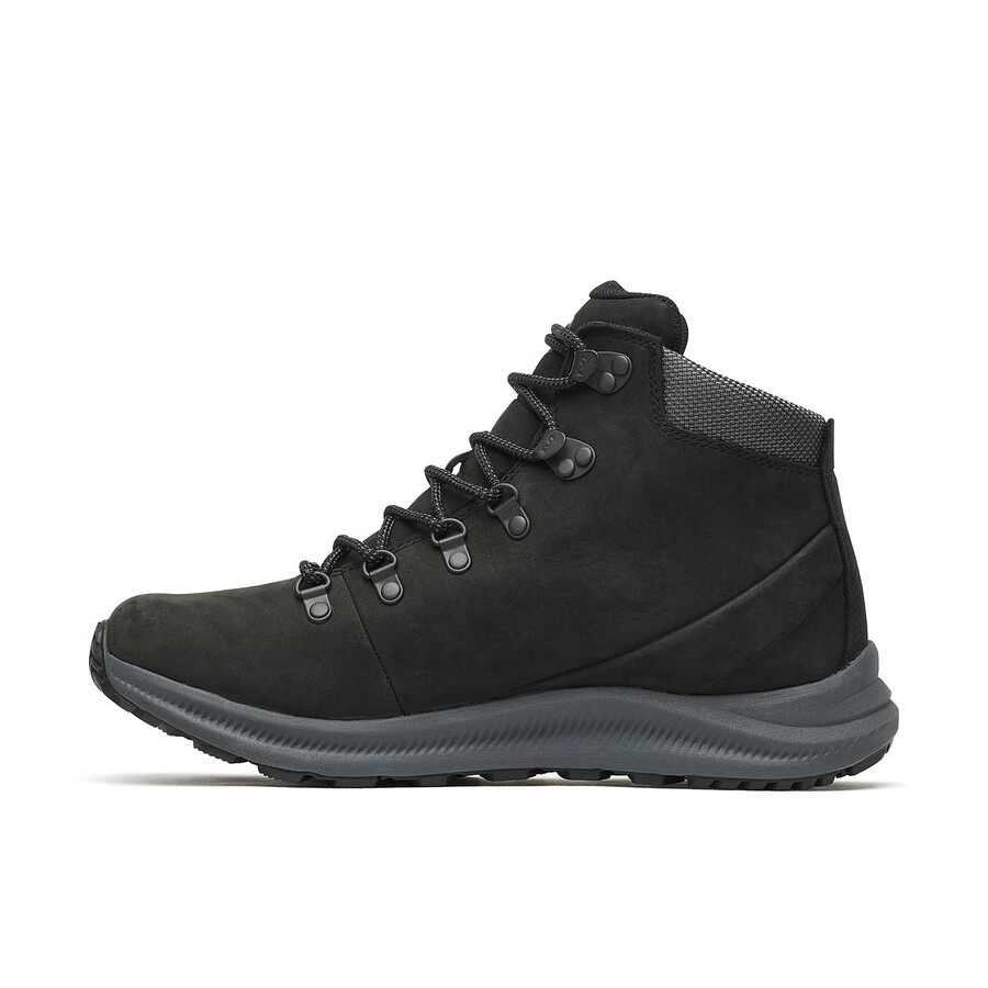 męskie wodoodporne buty trekkingowe ontario mid w kolorze czarnym