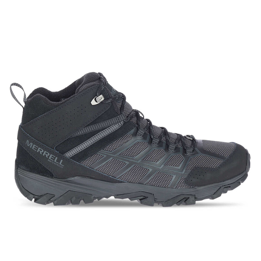 męskie - moab fst 3 thermo mid waterproof - buty czarne