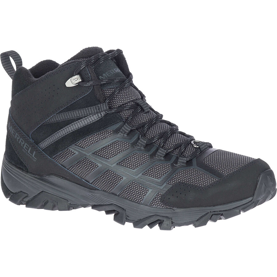 męskie - moab fst 3 thermo mid waterproof - buty czarne