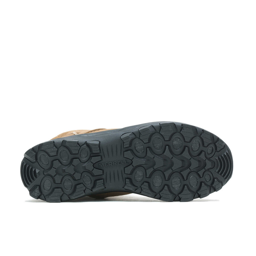 mężczyźni - zimowe buty typu pull-on - kamelowe