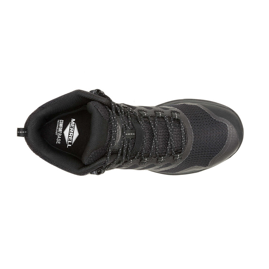 męskie wodoodporne buty taktyczne nova 3 mid w kolorze czarnymantracytowym