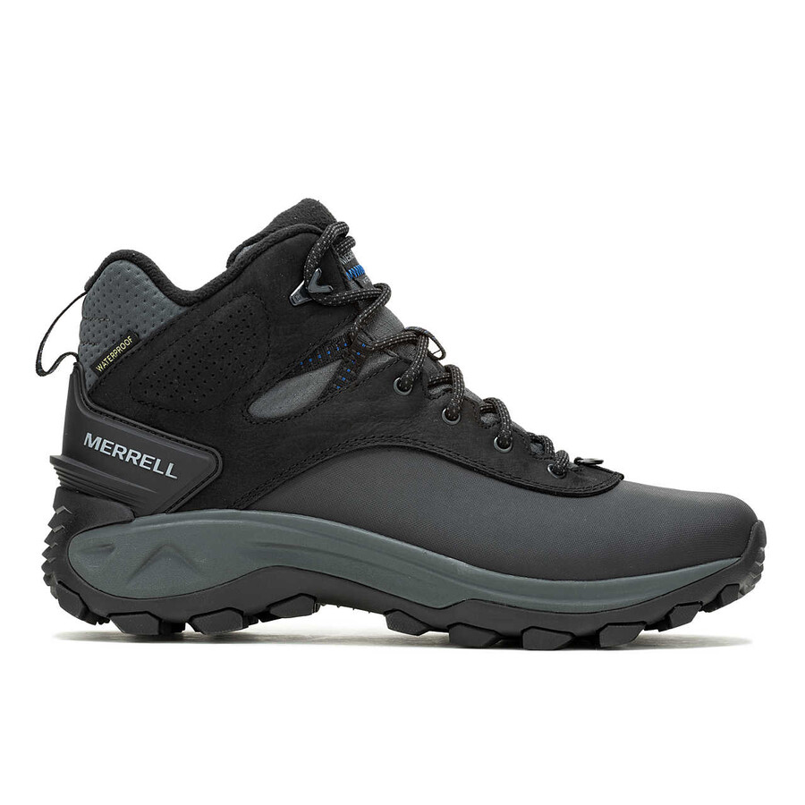 męskie buty thermo kiruna 2 mid waterproof wide width w kolorze czarnym
