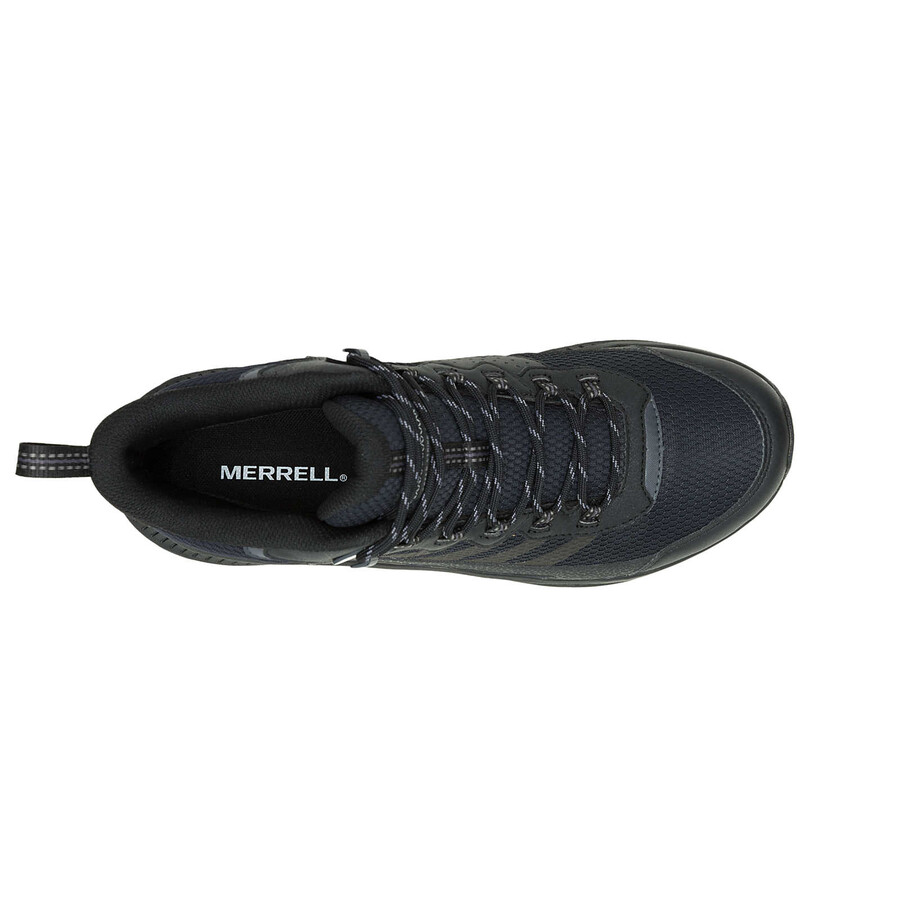 męskie wodoodporne buty trekkingowe speed strike 2 mid w kolorze czarnym