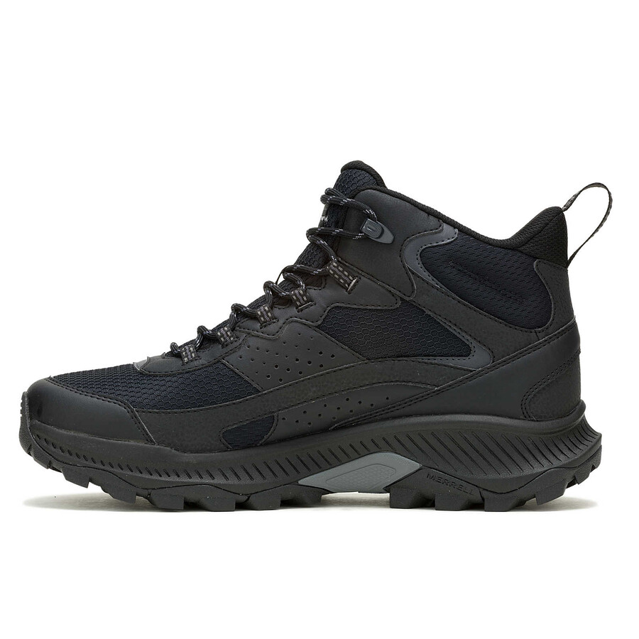męskie wodoodporne buty trekkingowe speed strike 2 mid w kolorze czarnym