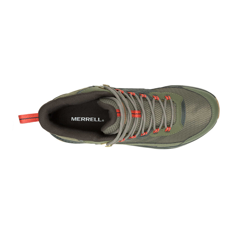 męskie wodoodporne buty trekkingowe speed strike 2 mid w kolorze oliwkowym