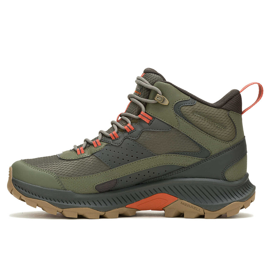 męskie wodoodporne buty trekkingowe speed strike 2 mid w kolorze oliwkowym